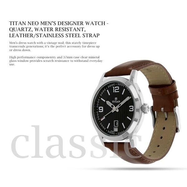 Titan Titan Neo Analog Black Dial Men's Watch - Image 3